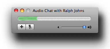 AUdio Chat window