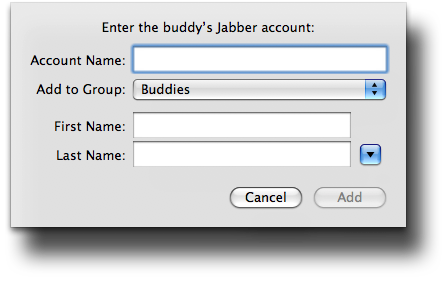 Adding Jabber Buddies