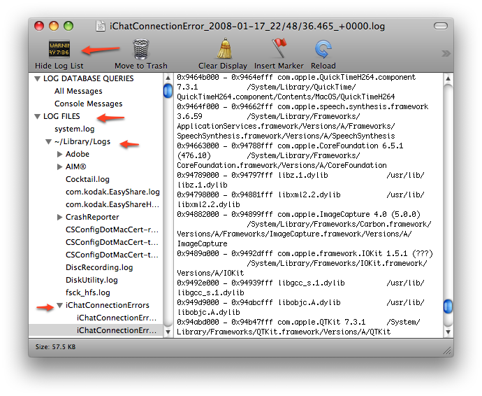 Console And iChat