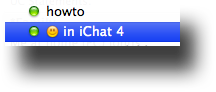 Smiley in Status Message